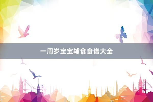 一周岁宝宝辅食食谱大全